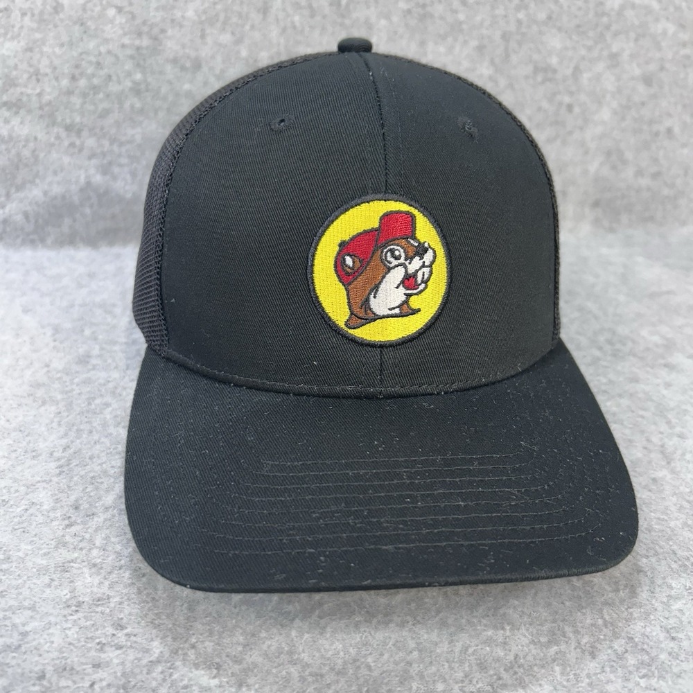 Buc-ee's Beaver Logo Mens Black Buc-ee's Trucker Hat Mesh Snapback OSFM